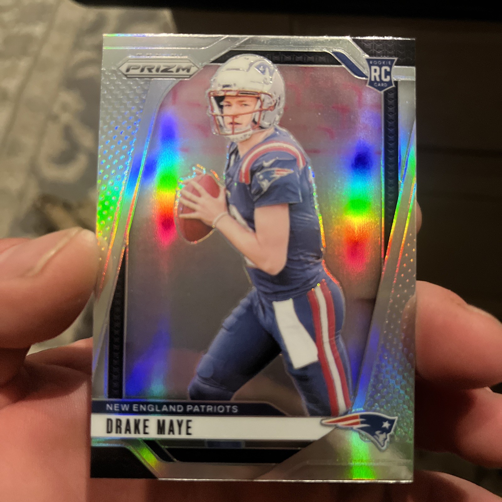 2024 Panini Prizm - Rookies Drake Maye #329 Silver Prizm (RC)