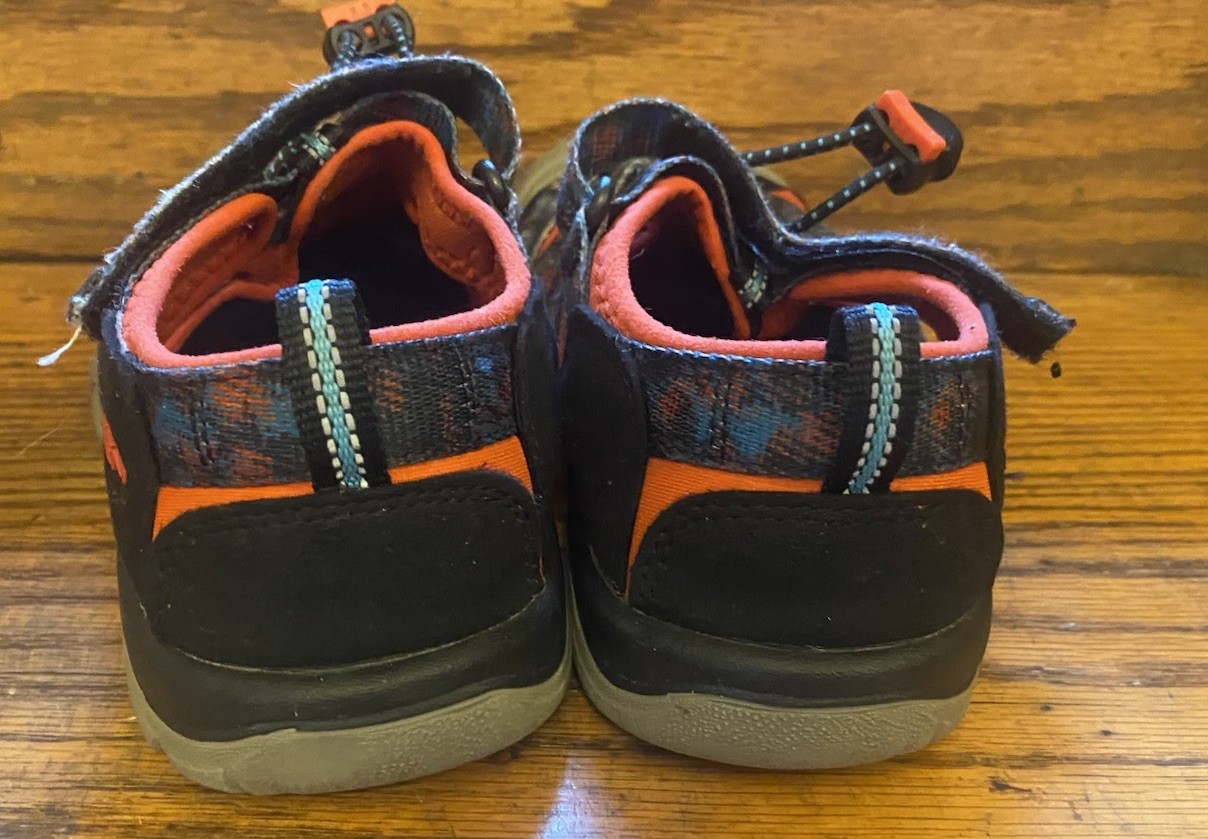 Scarpe sandali da trekking KEEN Newport H2 arancioni per bambini asciugatura rapida taglia 2 US