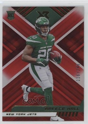 2022 Panini XR Rookies Red 116/249 Breece Hall #114 Rookie RC 10h2