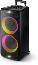 Philips X5206 bluetooth party speaker, portable with wheels, exciting light show