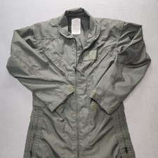 US Military Flight Suit 40r Summer Sage Green Fire Resistant Coveralls Flyers