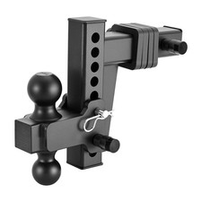 Skyshalo Adjustable Trailer Hitch 2 In. Receiver 15000 Lbs Gtw 6 In. Drop Black