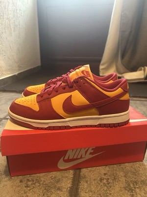 Nike Dunk Low Midas Gold USC Sneakers, Herren, EUR42/US8, Rot Gelb, DD1391-701