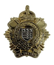 Official Royal Logistic Corps RLC OR's Metal Kings Crown Cap / Beret Badge