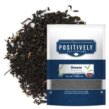 Organic Positively Tea Company Assam TGFOP Black Tea Loose Leaf 16 Ounce