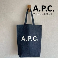 A.P.C. Woman Tote Bag Denim Limited Edition Style Refined Minimalism Timeless De