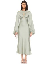 Significant Other Demi Long-Sleeve Maxi Dress Green 4