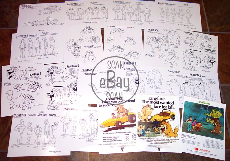 FANGFACE ANIMATORS MODEL SHEETS HANNA BARBERA RUBY SPEARS Artist Reference Guide