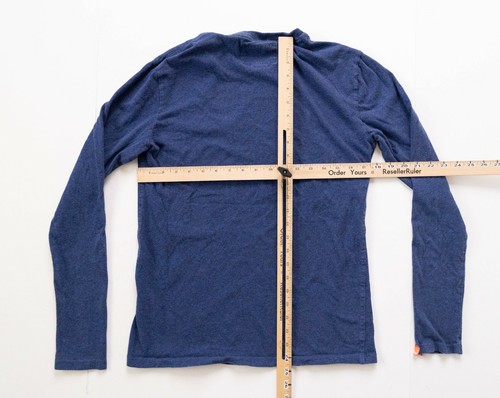 SuperDry Shirt Mens Medium Blue Long Sleeve Crewneck Tee Orange Label Adult - Picture 6 of 8