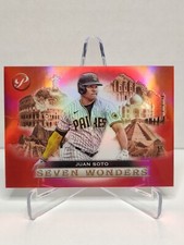 2023 Topps Pristine Juan Soto Seven Wonders SSP Red Parallel 3/5