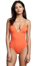 Mara Hoffman L32110 Womens Vitamina Virginia One Piece Swimsuit Size L