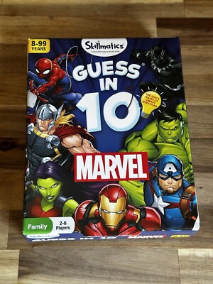 Skillmatics Guess in 10 MARVEL Card Game for 2-6 Players Ages New