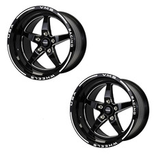 2x Vms Racing V-star 5 Spoke Wheels Rims 17x11 5x115 2 Et For Dodge Wide Body