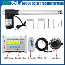 300mm DC 12" 6000N Linear Actuator &Controller DIY Single Axis Solar Tracker Kit