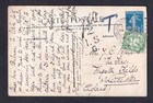 GB KGV halfpenny postage due stamp on postcard with original illustration — photo 2