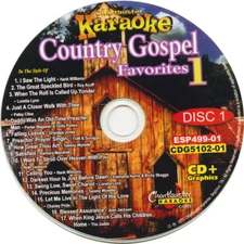 Karaoke Chartbuster 3 Disc CD+G 5102 Country Gospel NEW IN CASE w/Song List
