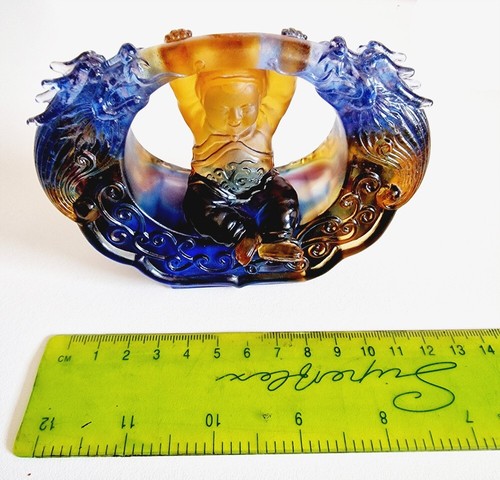 LIULIGONGFANG Crystal Glass 'Glorious Baby Doll' Figurine Ltd Ed Signed Numbered - Picture 8 of 8