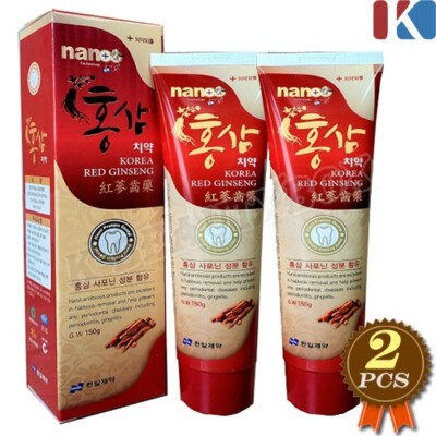 HANIL Korean Red Ginseng Zahnpasta 150g x 2EA Dental Bleaching Zahnaufhellung