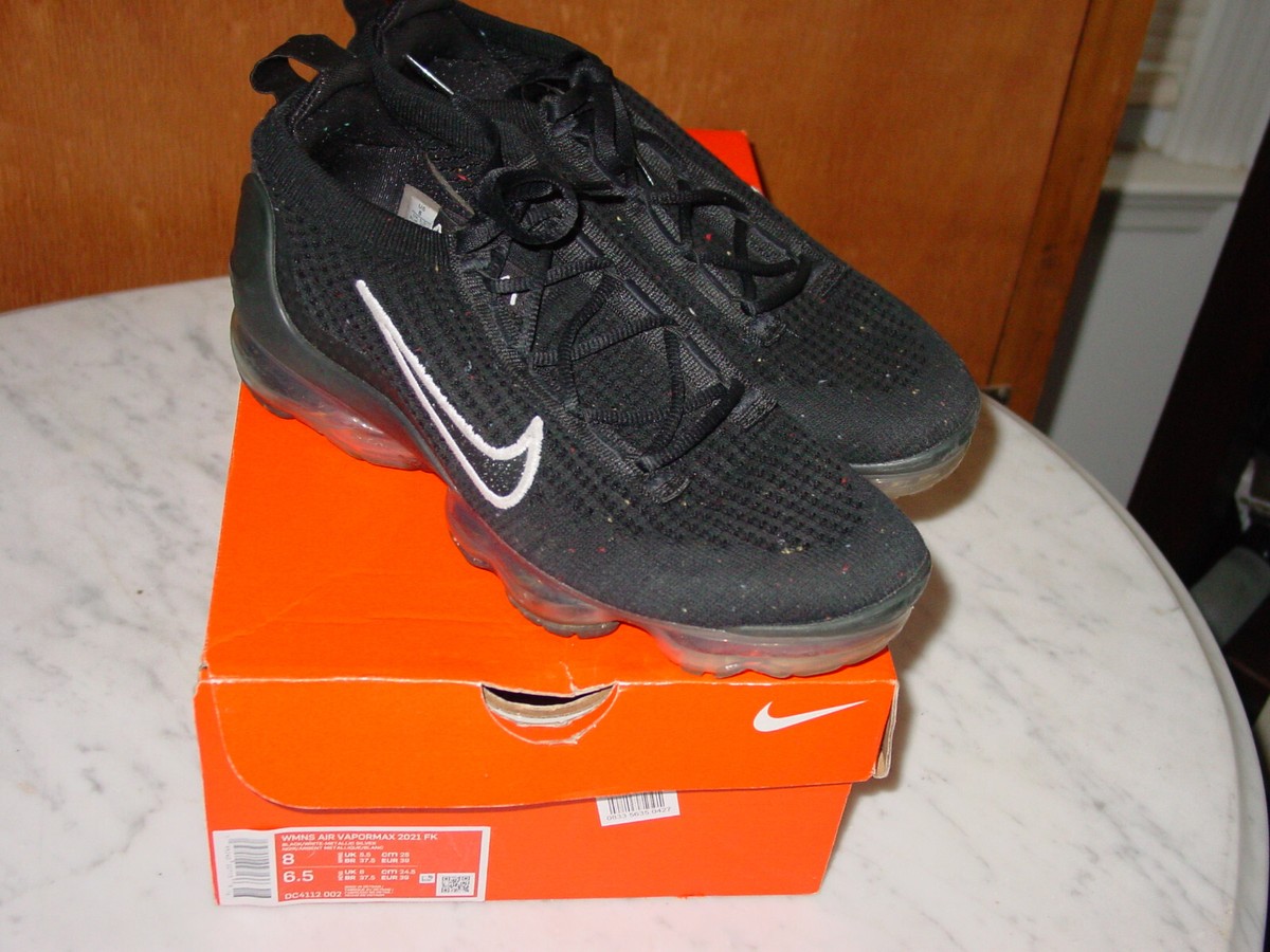 2021 Nike Air Vapormax 2021 Flyknit Black/Metallic Silver