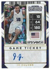 J.J. CULVER 2020-21 CONTENDERS CRACKED ICE AUTO ROOKIE #2/23 TIMBERWOLVES K0