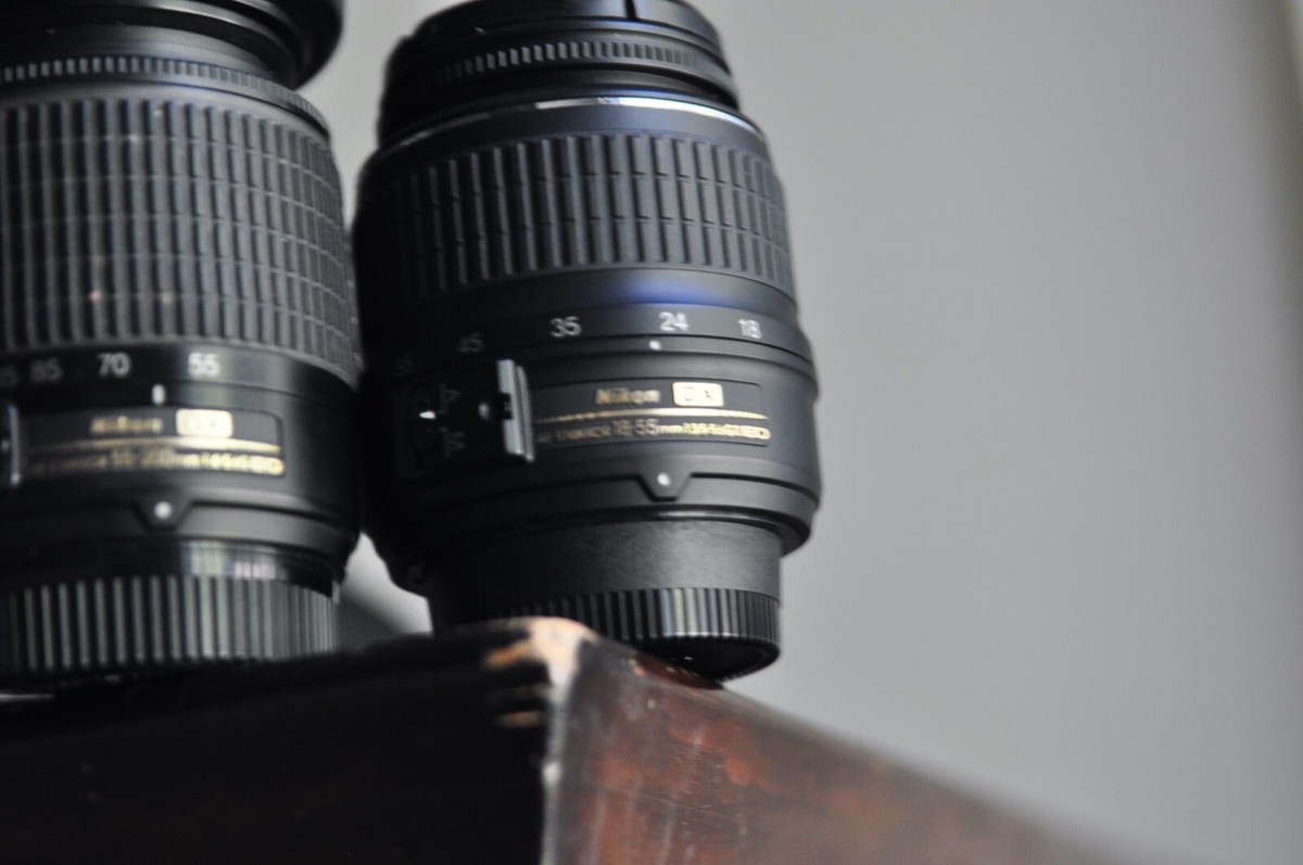 Nikon AFS 18-55mm and 55-200mm lenses for Nikon D40,50,60,70,80,90 