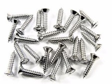 Pontiac Chrome Interior Screws- 8 X 34 Long- 8 Oval Head- 25 Screws- 291