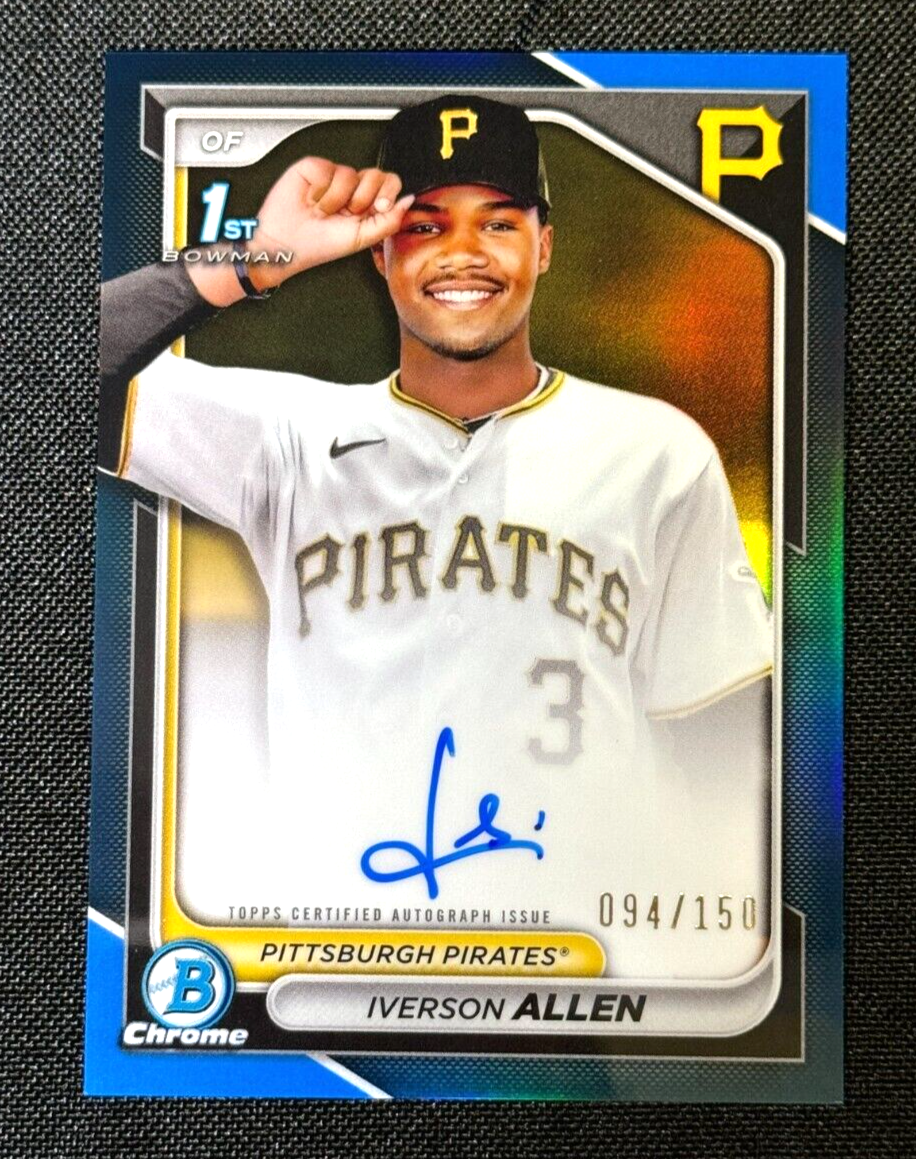 その他 ALLEN IVERSON Bowman Chrome REFRACTOR 2024 Bowman Chrome 1st Iverson Allen Orange Refractor Auto