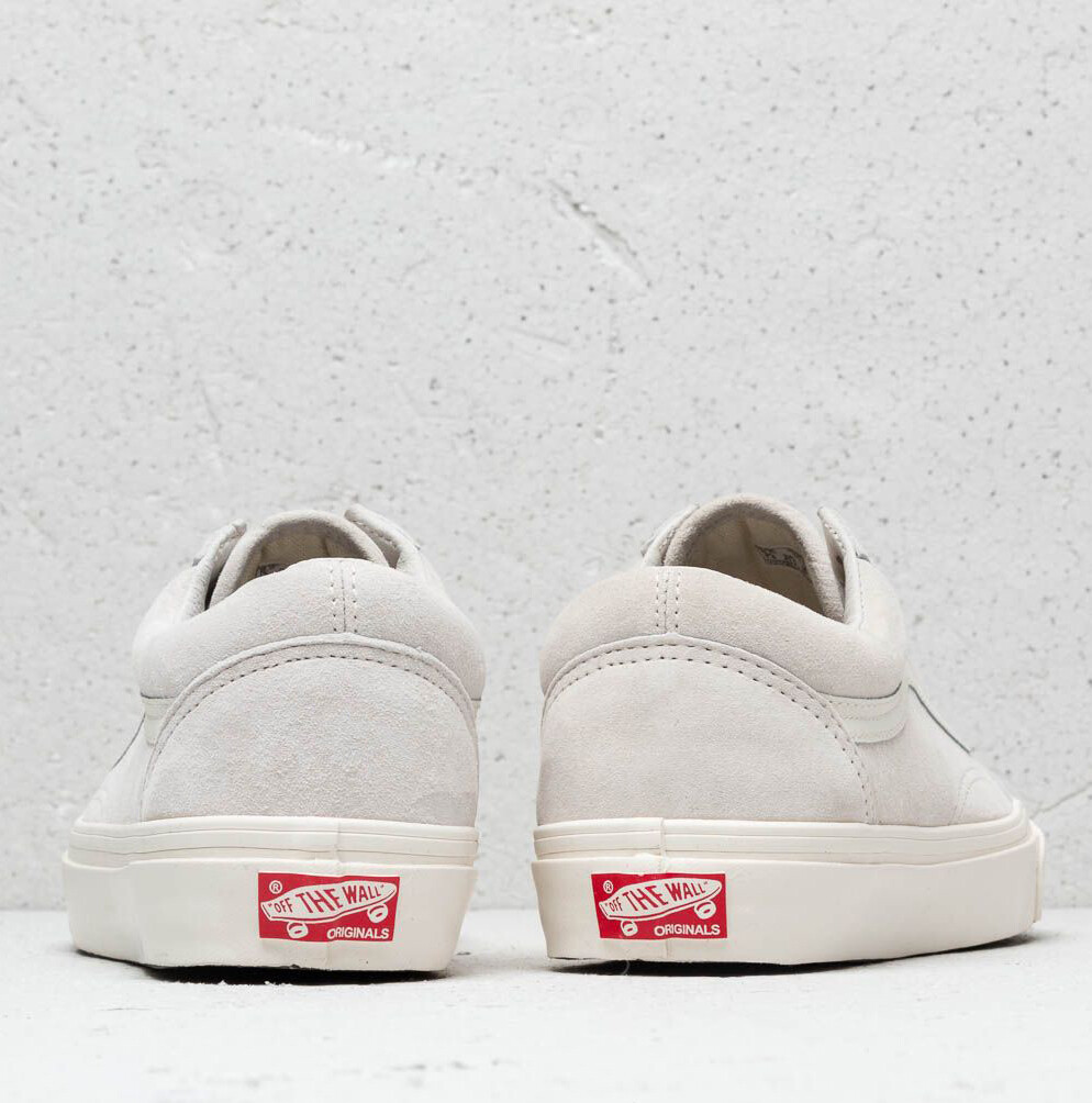 VANS Vault OG Old Skool LX Leather Suede Sneaker Marshmallow