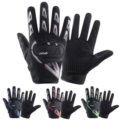 Men Women Full Finger Gloves Breathable Anti-Skid Summer Biking Running Mittens