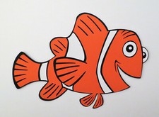 Finding Nemo Marlin Clownfish Die Cut Paper Piecing Scrapbook Embellishment