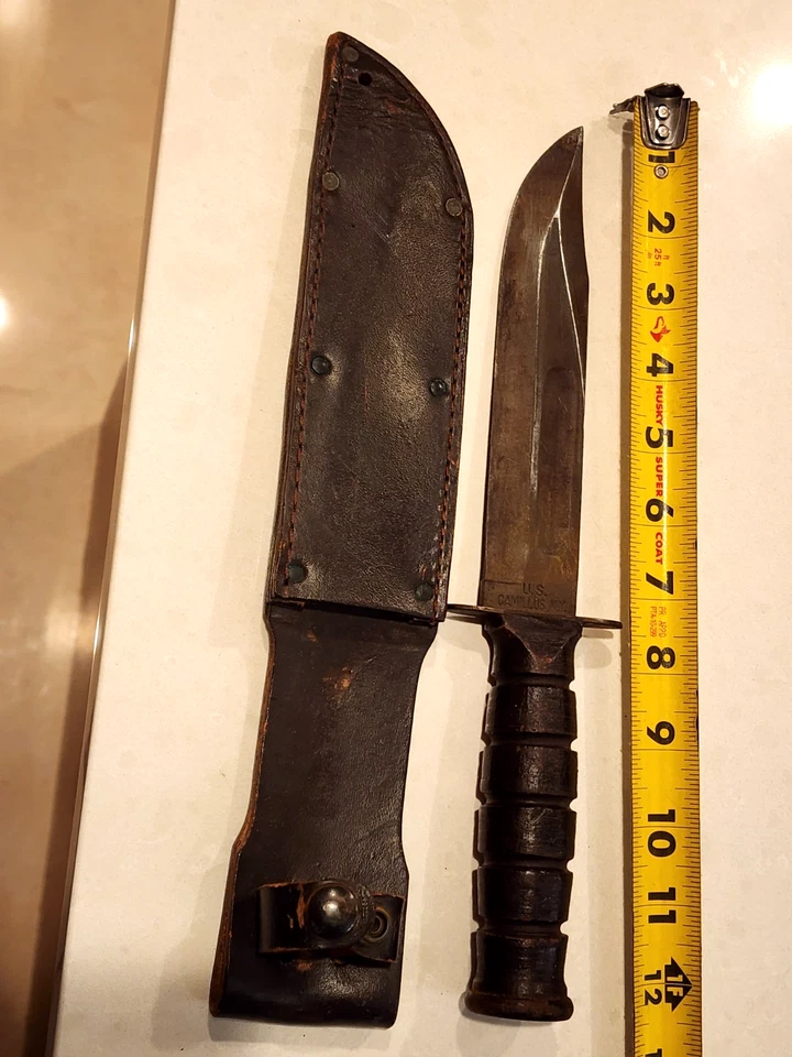 Vintage U.S. Camillus MK2 Fighting Knife with Sheath - Image 3 of 4