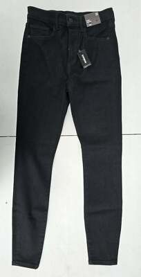 NWT! EXPRESS Size 4R Women's Black Skinny High Rise Jeans