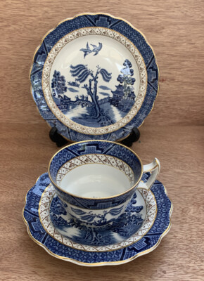 BOOTHS Real Old Willow トリオ ＋ 深皿のセット Vintage Booths Real Old Willow Trio - Cup, Saucer & Side Plate | eBay