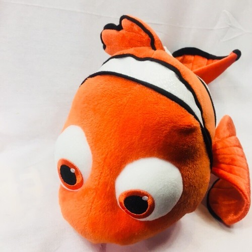 Disney Store Exclusive Finding Nemo 16” Soft Stuffed Plush Fish Toy Black Orange - Picture 12 of 12