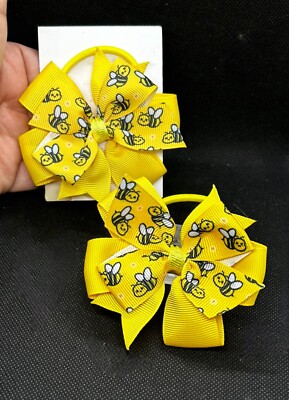 Schulkönigin Bienenkönigin Scrunchies Schleife Bommeln Gingham Stirnband Haarband Uniform Kleid