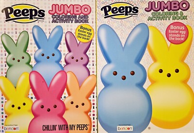 Peeps Coloring & Activity Book Set of 2 for Kids - Easter Fun! 128 pages!
