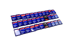 Lot Of 33 SanDisk 512MB MEGABYTE SD Camera Memory Cards Formatted