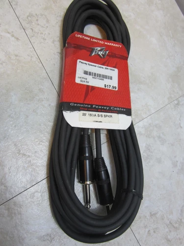 box#17   Peavey  25 Foot 16-Gauge S/S Speaker Cable OLD NEW STOCK