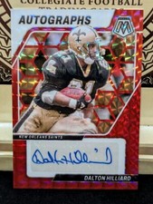 Dalton Hilliard 2024 Panini Mosaic Autographs Red #AM-DHD #21/199 Jersey Match