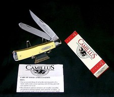 Camillus 717 Yello Jaket Trappers Knife USA 4-1/8