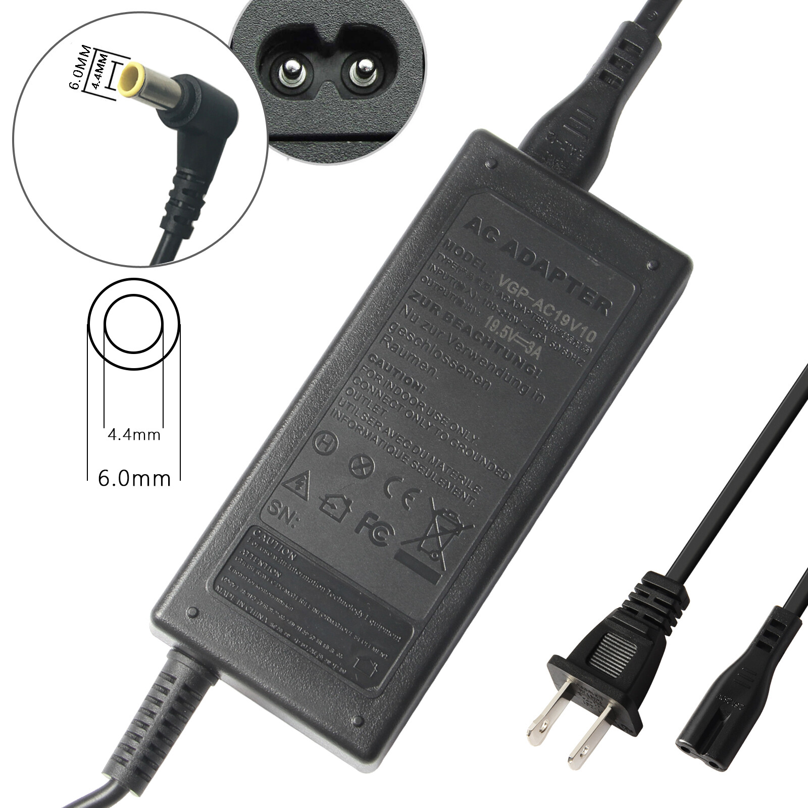 Laptop AC Adapter Charger for Sony Vaio VGN VGP VPC PCG PCGA Series&nbsp;Power Supply