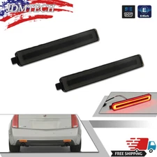 FITS CADILLAC CTS/GMC ACADIA SMOKED LENS LED REAR BUMPER REFLECTOR BRAKE LIGHTS