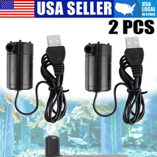 2PCS Water Pump Mini Mute Submersible USB 5V 1M Cable Garden Home Fountain Tools