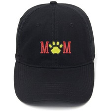 Embroidery Hat Cotton Embroidered Men's Casual Baseball Cap Mom Paw