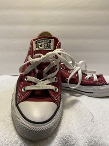 Converse All Star Mujer Tenis con Cordones Bajo Top Borgoña Talla 6 | eBay