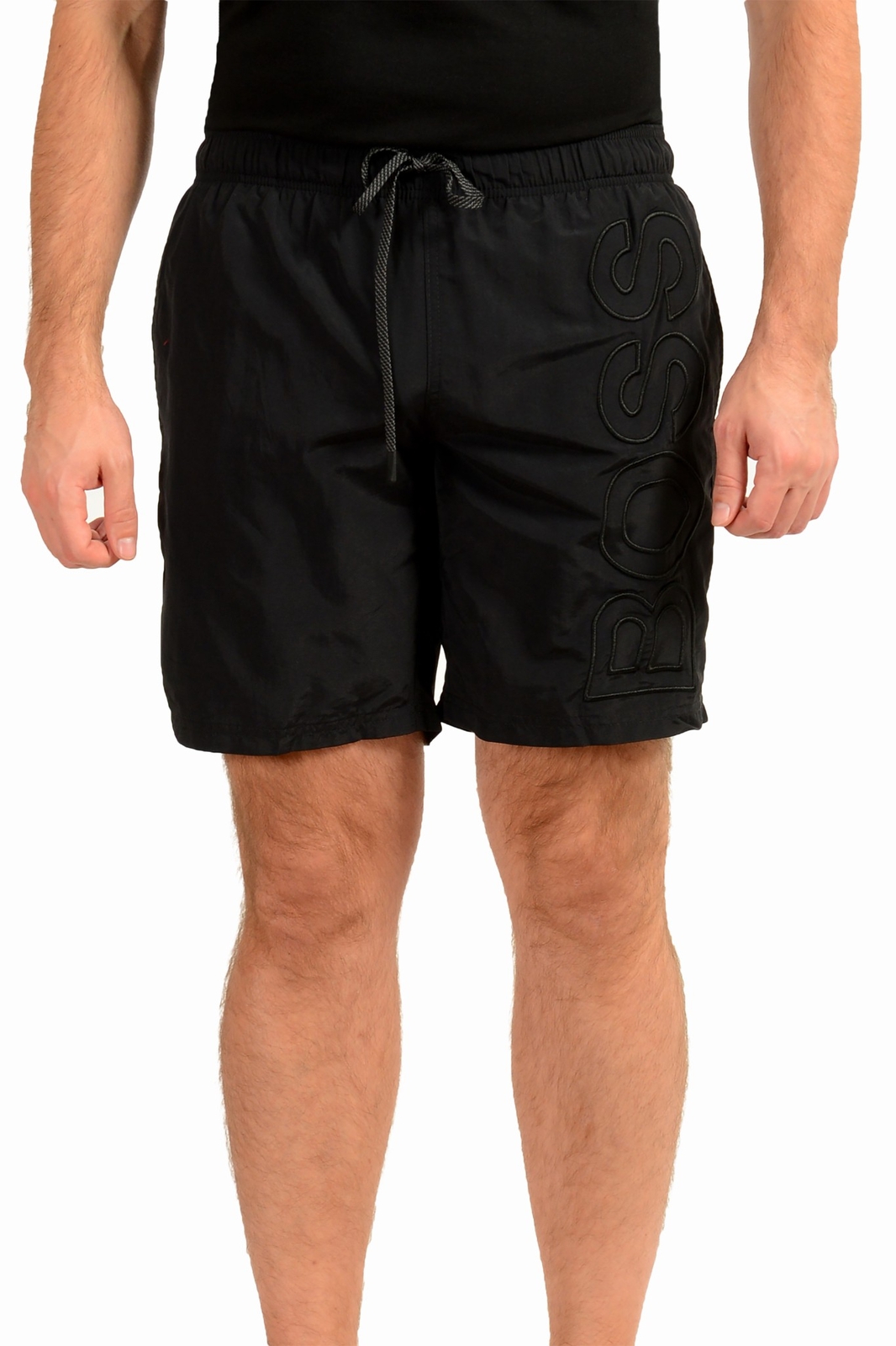 Мужские плавательные шорты Hugo Boss с принтом черного кита и логотипом US S IT 48 10090₽