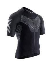 - X-Bionic Twyce 4.0 Bike Zip Maglia Maniche Corte Uomo, Opal Black/Arctic White