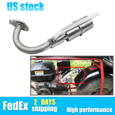 #ad Go Kart Weiner Pipe Akra Legal w Standard Muffler For Predator 212Cc GX160 GX200 $24.10