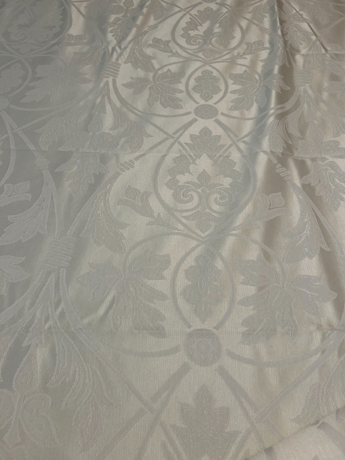 Piu belle Portugal Queen Luxury Duvet Cover Set Jacquard Damask Cream/Ivory