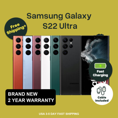 Brand NEWSAMSUNG GALAXY S22 ULTRA UNLOCKED 512GB~128GB【IN STOCKFast Ship】